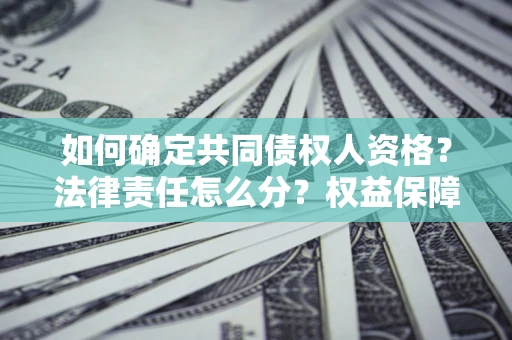 武汉如何确定共同债权人资格？法律责任怎么分？权益保障技巧揭秘！