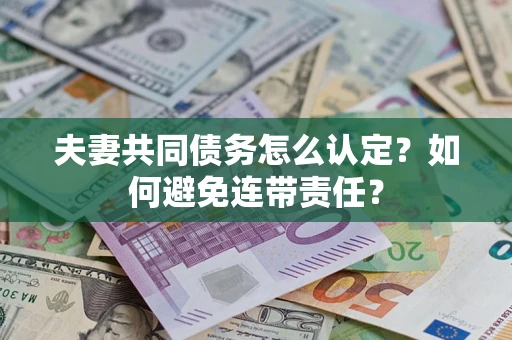 武汉夫妻共同债务怎么认定？如何避免连带责任？