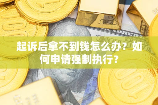 武汉起诉后拿不到钱怎么办？如何申请强制执行？