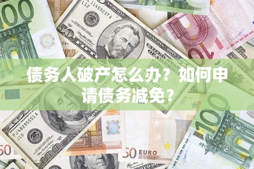 武汉债务人破产怎么办？如何申请债务减免？