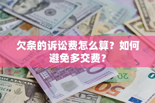 武汉欠条的诉讼费怎么算？如何避免多交费？