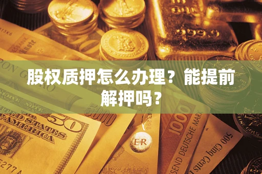 武汉股权质押怎么办理？能提前解押吗？