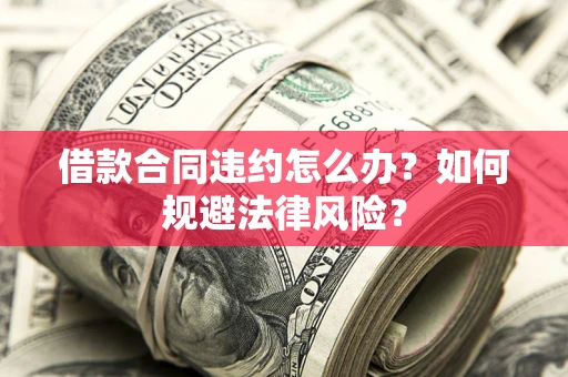 武汉借款合同违约怎么办？如何规避法律风险？