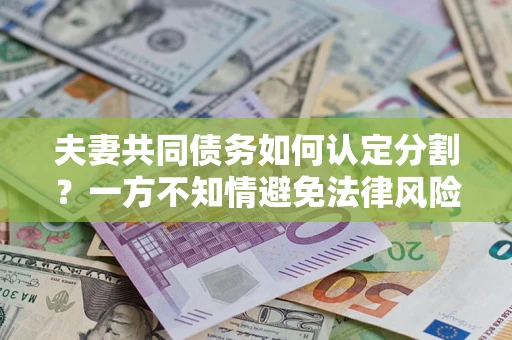 武汉夫妻共同债务如何认定分割？一方不知情避免法律风险必看！